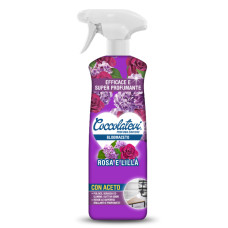 Багатофункціональний спрей-очищувач на основы оцту Coccolatevi Bloomaceto Rosa e Lillà Троянда та бузок, 750 мл